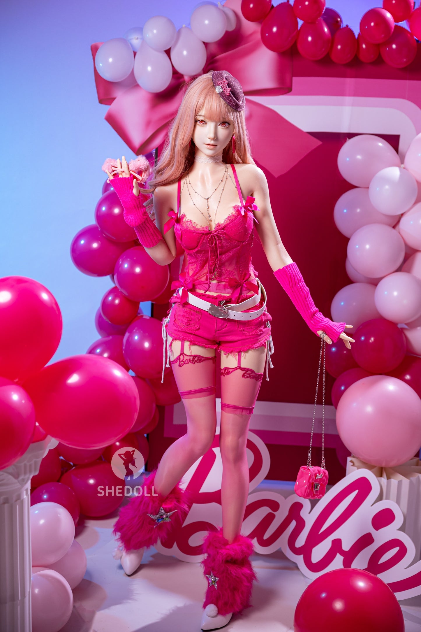SHEDOLL 160cm Cカップ 江小棠2.0ヘッド スイートバービー ダッチワイフ ボディー材質など選択可能 宣材画像はカスタマイズメイク アップフルシリコン製 超擬真の肌テクスチャ付き
