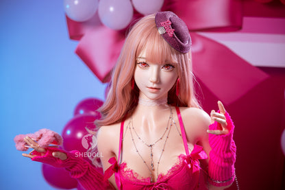 SHEDOLL 160cm Cカップ 江小棠2.0ヘッド スイートバービー ダッチワイフ ボディー材質など選択可能 宣材画像はカスタマイズメイク アップフルシリコン製 超擬真の肌テクスチャ付き