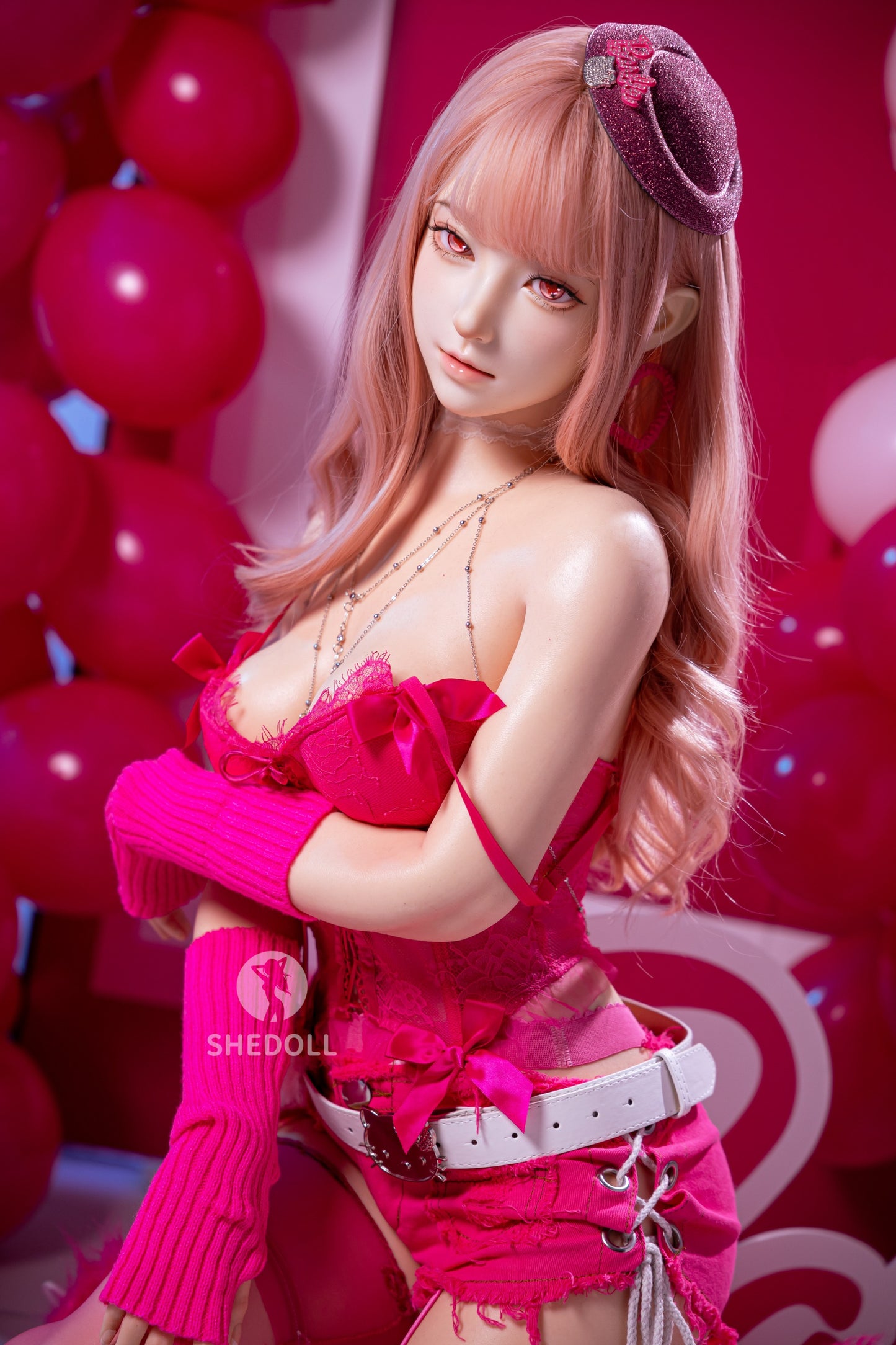 SHEDOLL 160cm Cカップ 江小棠2.0ヘッド スイートバービー ダッチワイフ ボディー材質など選択可能 宣材画像はカスタマイズメイク アップフルシリコン製 超擬真の肌テクスチャ付き