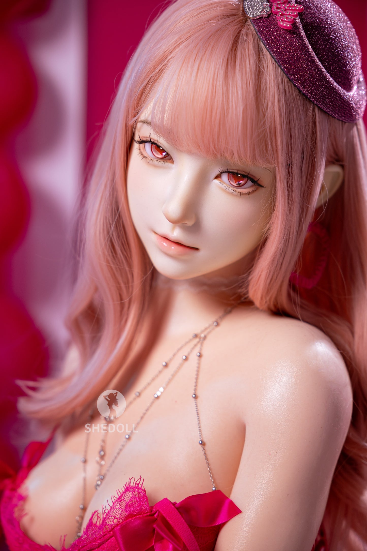 SHEDOLL 160cm Cカップ 江小棠2.0ヘッド スイートバービー ダッチワイフ ボディー材質など選択可能 宣材画像はカスタマイズメイク アップフルシリコン製 超擬真の肌テクスチャ付き