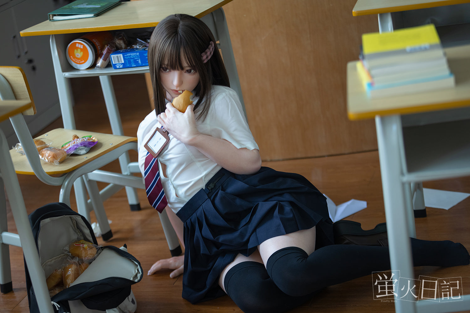 菜々子 151cm Aカップ フルシリコン製ラブドール JK衣装選択可能 リアルラブドール 超リアル塗装加工あり - Meridoll