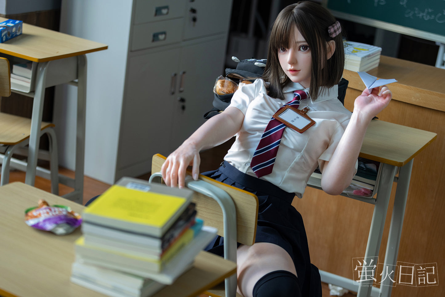 菜々子 151cm Aカップ フルシリコン製ラブドール JK衣装選択可能 リアルラブドール 超リアル塗装加工あり - Meridoll