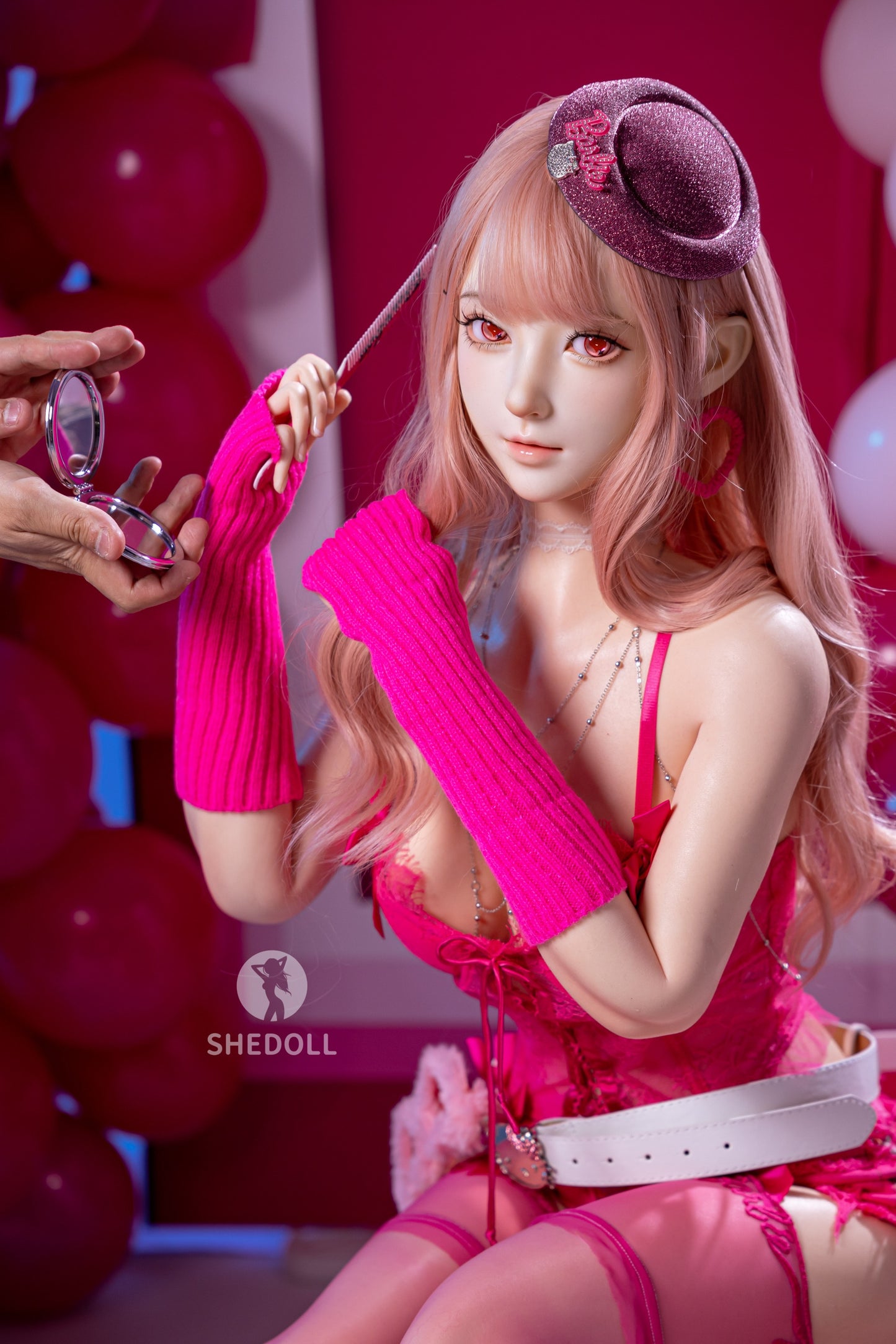 SHEDOLL 160cm Cカップ 江小棠2.0ヘッド スイートバービー ダッチワイフ ボディー材質など選択可能 宣材画像はカスタマイズメイク アップフルシリコン製 超擬真の肌テクスチャ付き