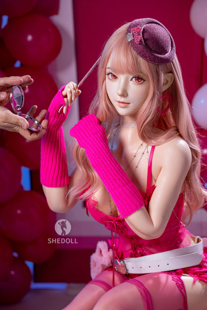 SHEDOLL 160cm Cカップ 江小棠2.0ヘッド スイートバービー ダッチワイフ ボディー材質など選択可能 宣材画像はカスタマイズメイク アップフルシリコン製 超擬真の肌テクスチャ付き