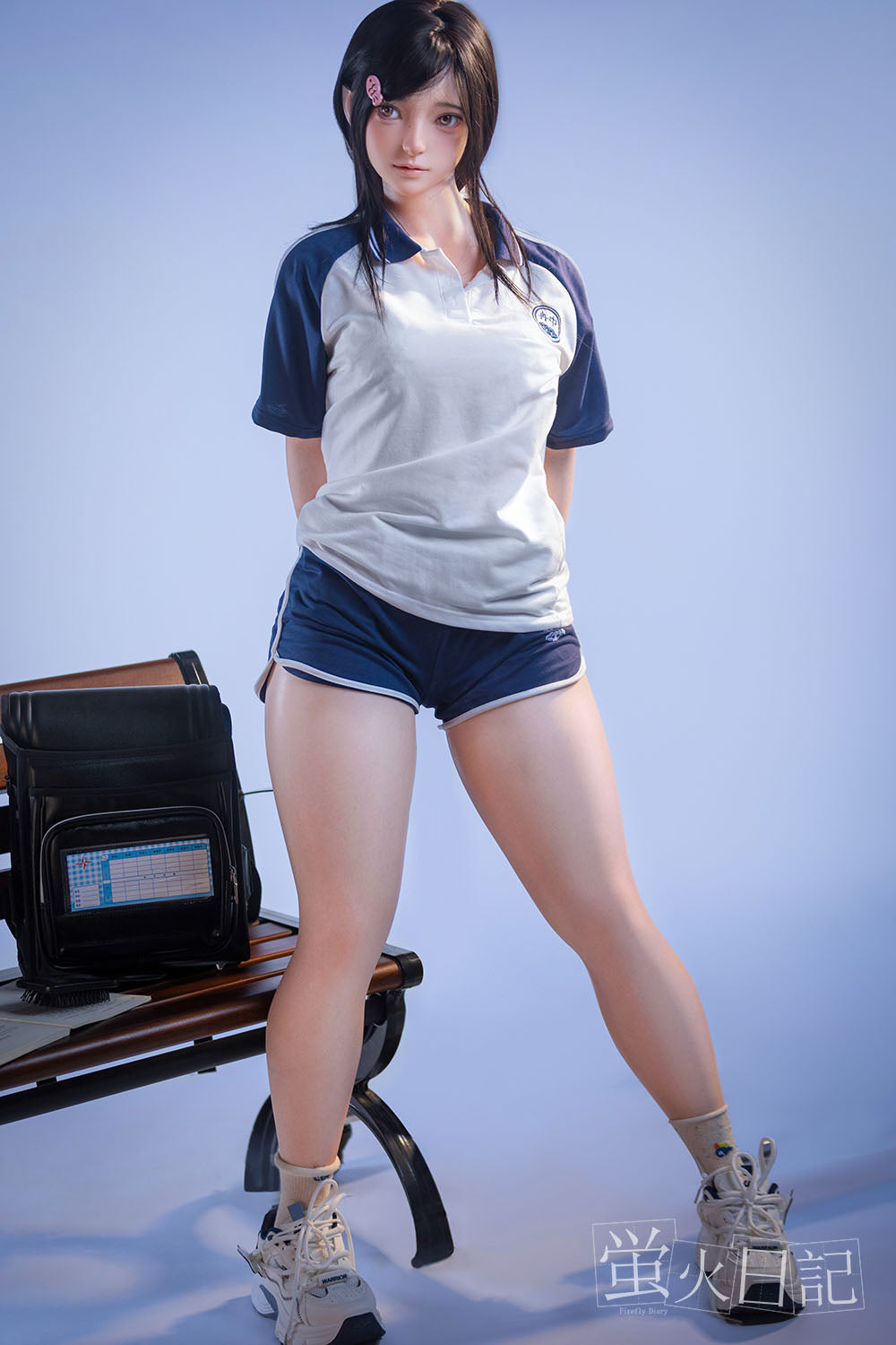 菜々子 スポーツウェアの清純なかわいい美少女 ダッチワイフ 151cm Aカップ シリコン製 エロドール 超リアル塗装 - Meridoll