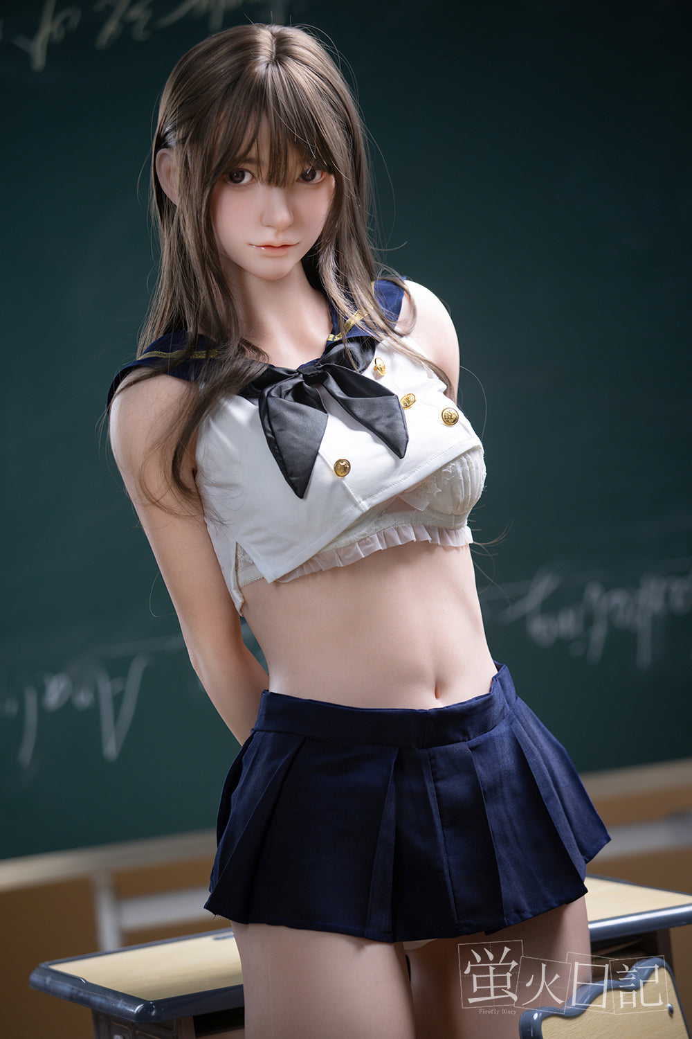 蓮 エロい黒髪JK美少女 アダルトドール 162cm Aカップ フルシリコン製ラブドール リアルドール アダルトドール 日本全国配送 - Meridoll
