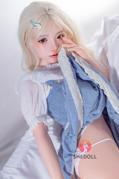 SHEDOLL 洛伊（Luoyi）2.0ヘッド Dカップ 148cm 繊細なパールネイルと美しい肌感 ラブドール 掲載画像はフルシリコン製 口開閉＆口腔模擬付き ボディー材質など選択可能