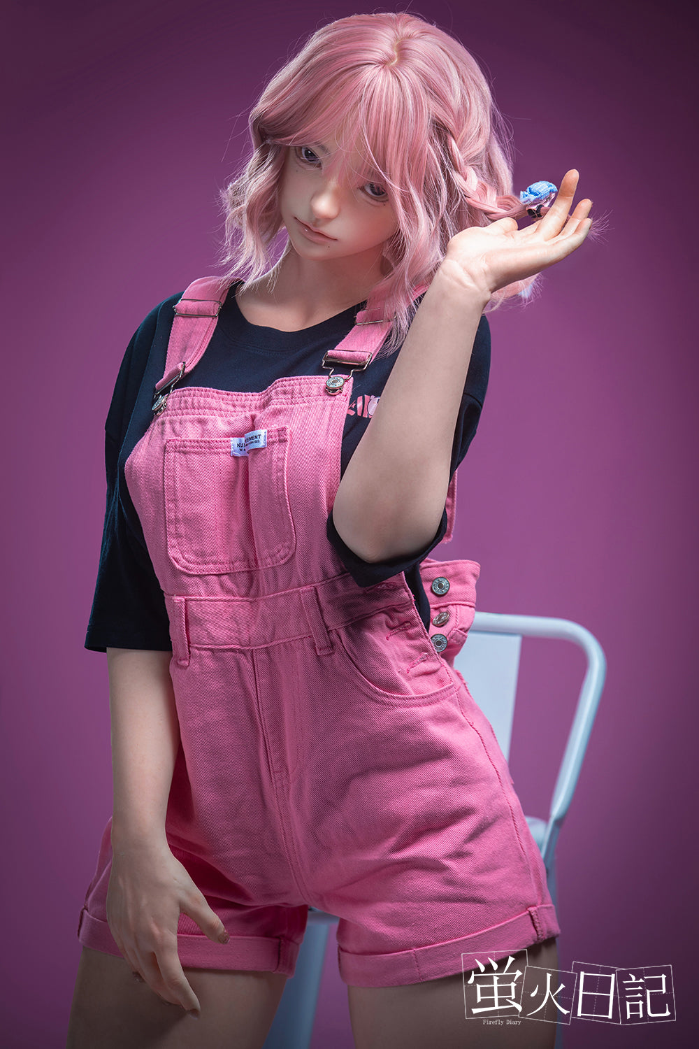 菜々子 ピンク髪 ゆるふわ系リアルドール 159cm Eカップ シリコン製 エッチなラブドール - Meridoll